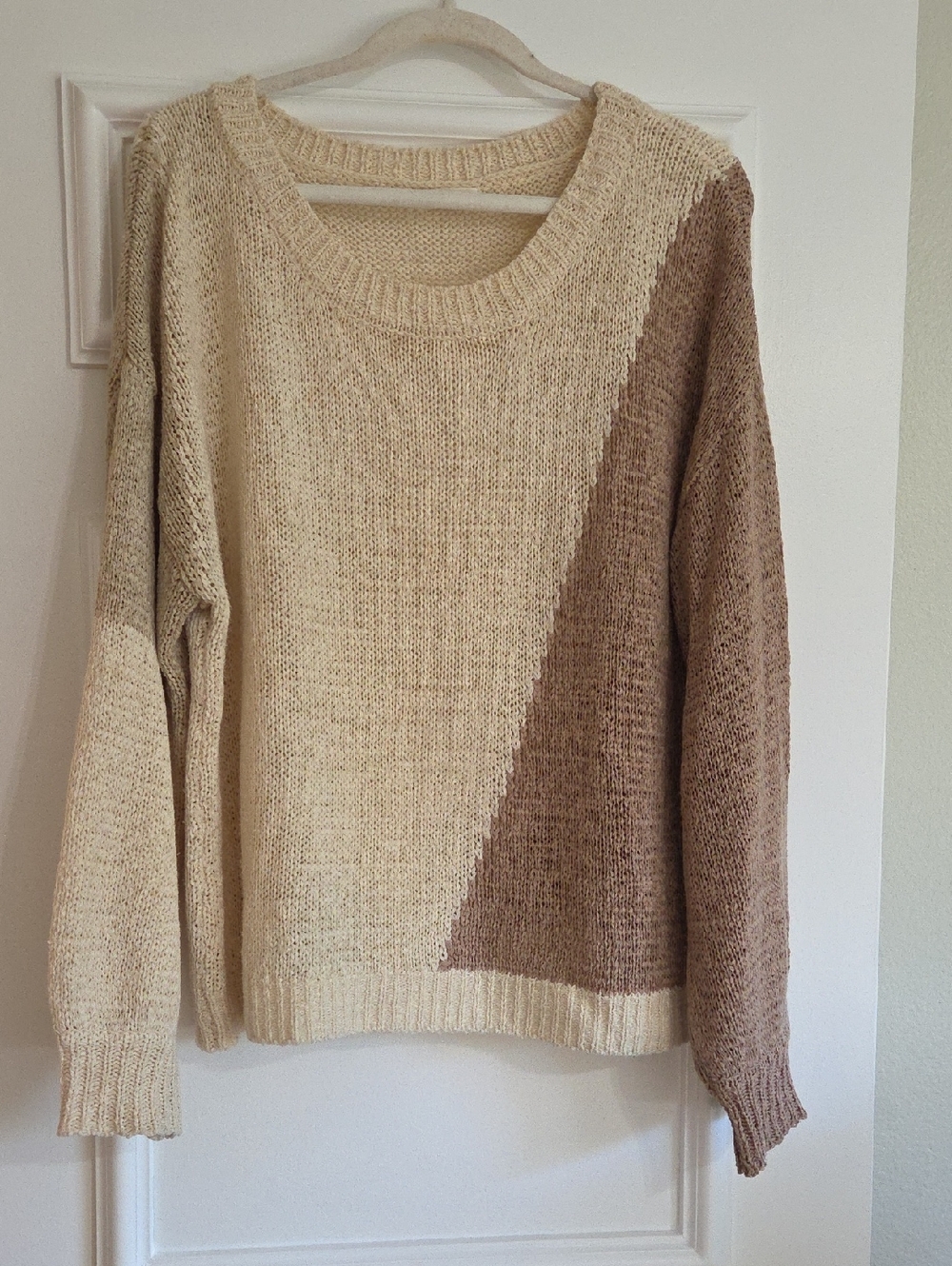 blu pepper Oversized Loose Knit Sweater Women's L